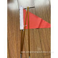 Folding flagpole with flagpole support